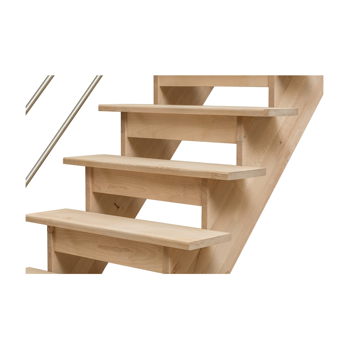 Gerade Müllertreppe aus Buchenholz