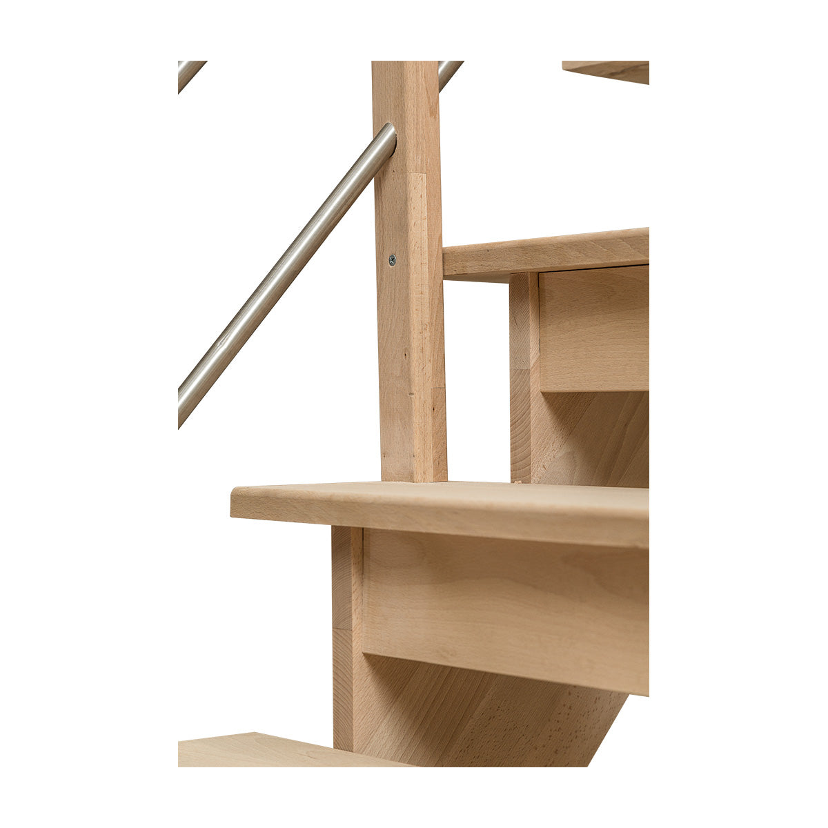 Gerade Müllertreppe aus Buchenholz