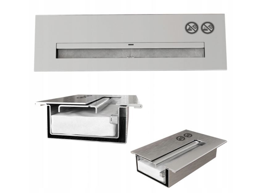 Portal Bioethanolkamin DECEMBER Weiß TÜV Selbstmontage mit Verglasung