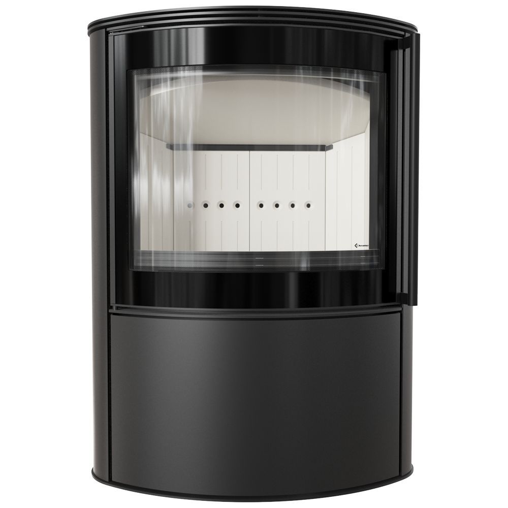 Kaminofen aus Stahl KRATKI BJORN 10 kW Ø 150 mit Türfeder