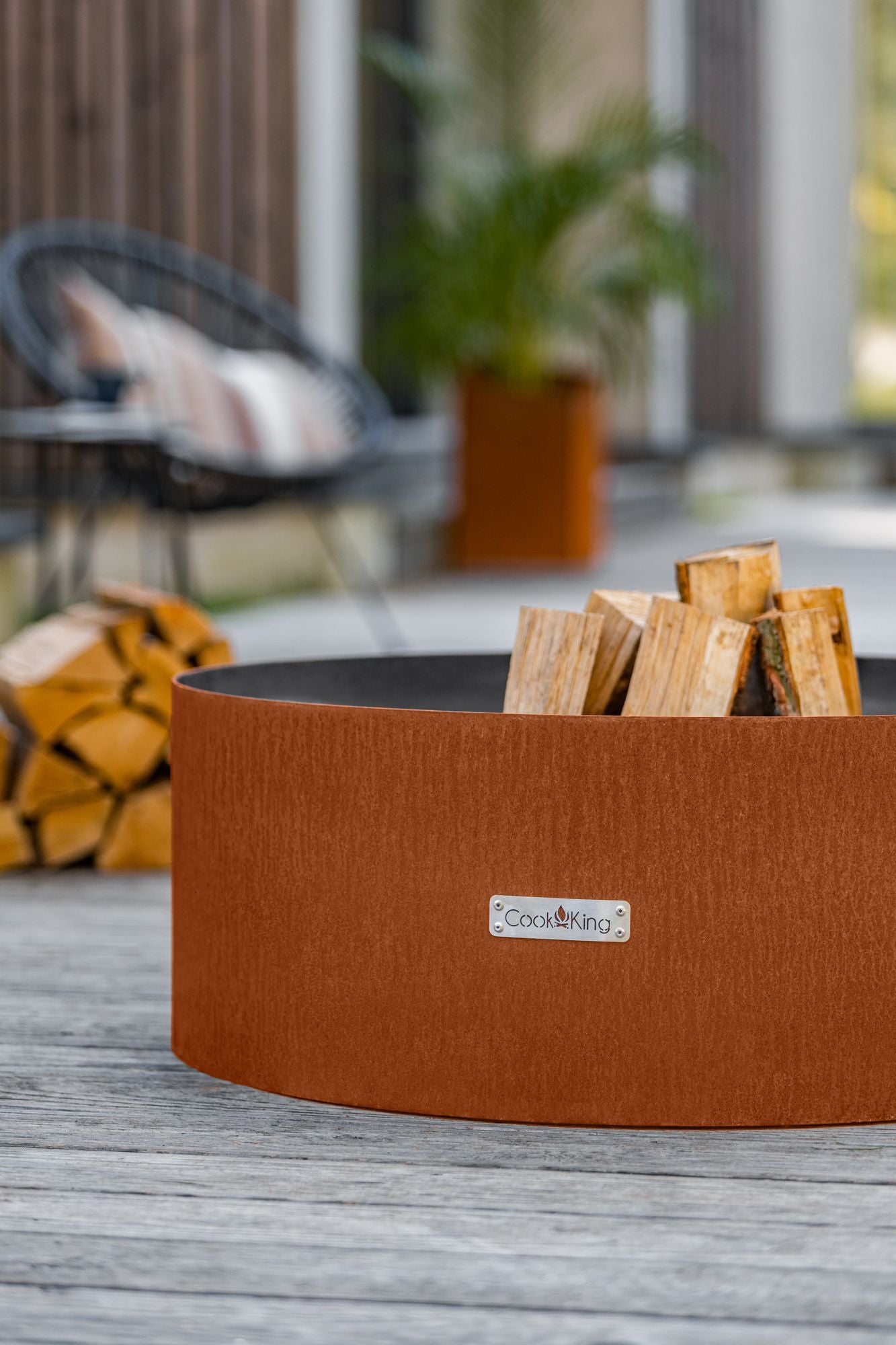 Cortenstahl Feuerschale Bourbon 80 cm