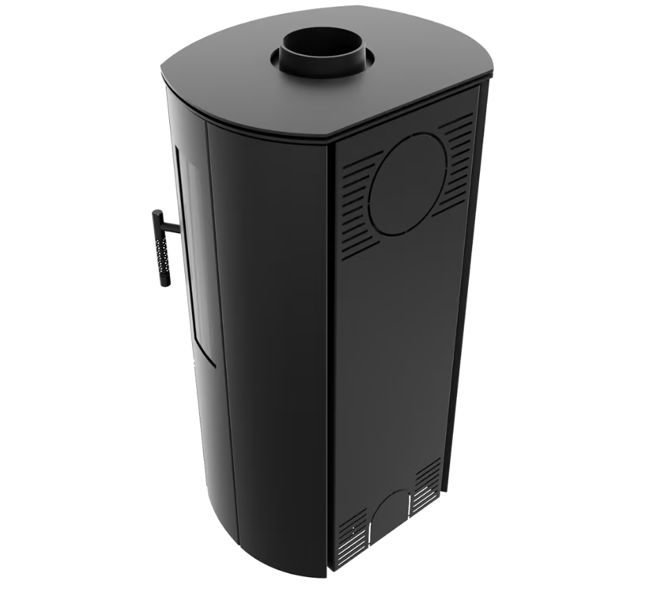 Kaminofen aus stahl KRATKI FALCON VIEW Ø 150 10 kW