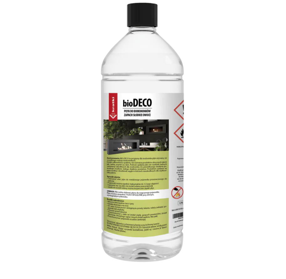 Liquid für Biokamine mit dem Duft süßer Früchte