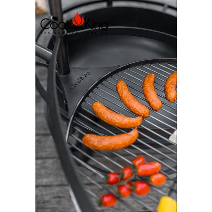 Rost aus natürlichem Stahl 60 cm mit einem Griff für Feuerschale Bandito und Montana X