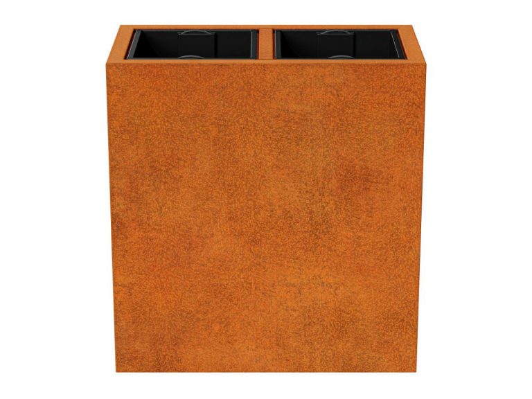 Cortenstahl-Pflanzkübel mit Einsatz DEPO 7 (85x45x90 cm)
