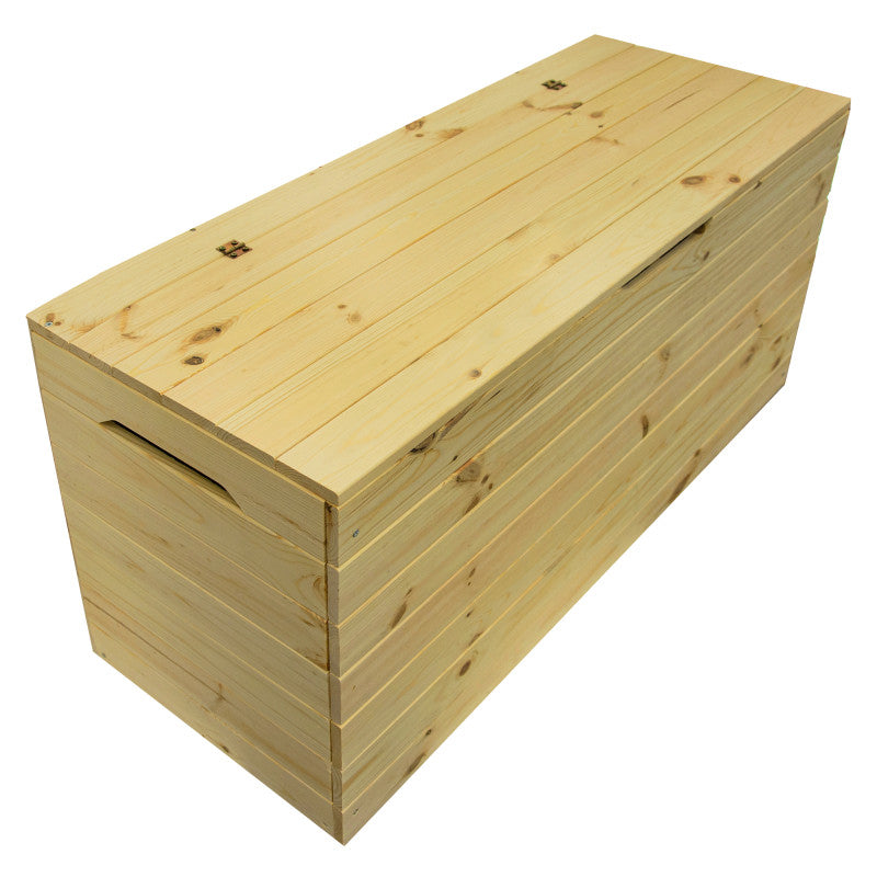 Garten-Holzkiste 200 L mit Deckel – praktische Aufbewahrungsbox aus Naturholz