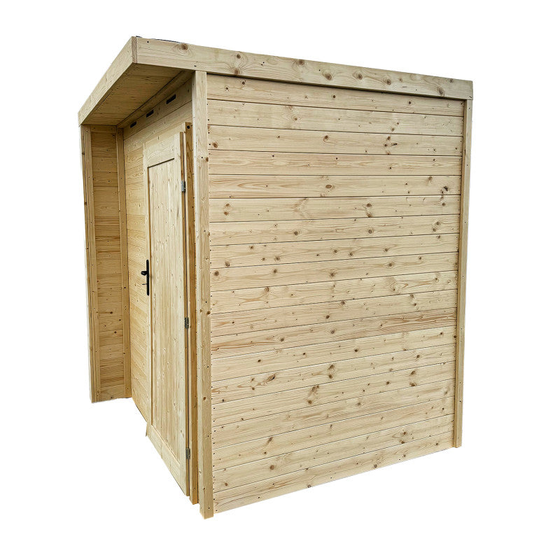 Werkzeugschuppen Handy aus natürlichem Fichtenholz