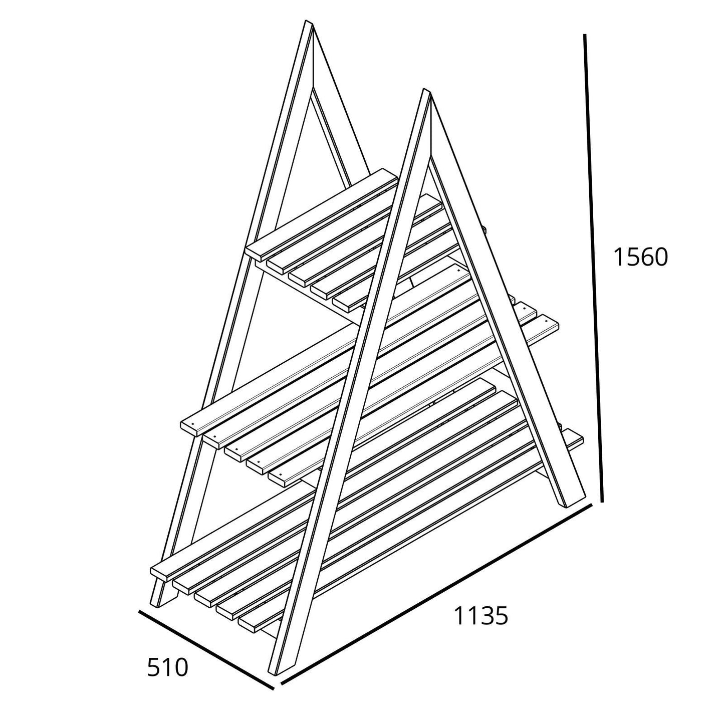 Blumenständer für die Wandmontage Hektor