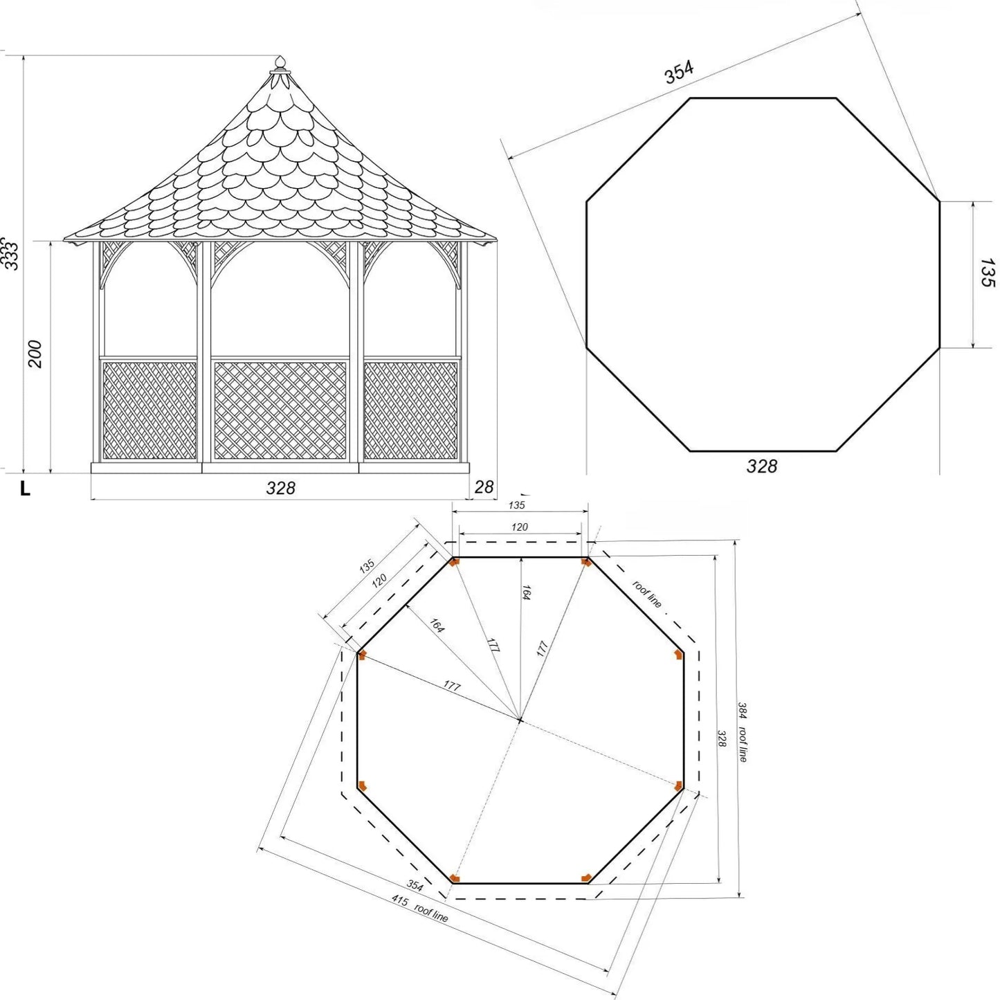 Gartenpavillon aus Holz Chemnitz