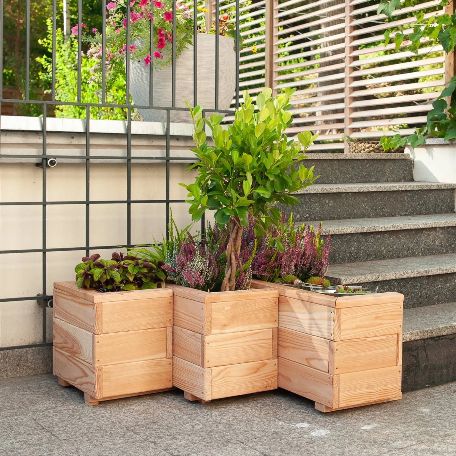 Pflanzkübel aus Lärchenholz – Garten Wunsch