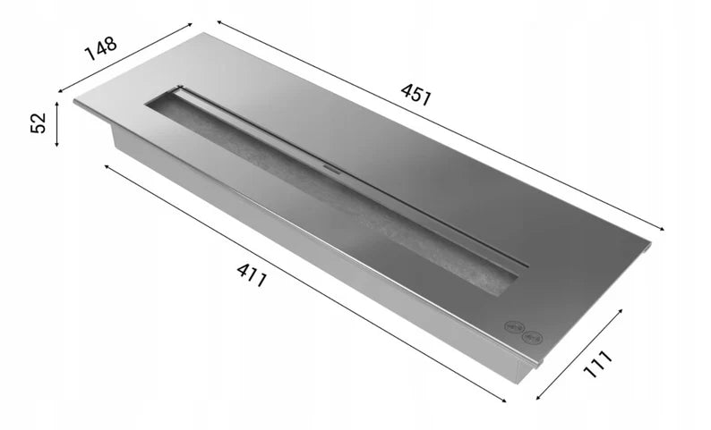 Portal Bioethanolkamin August TÜV schwarz