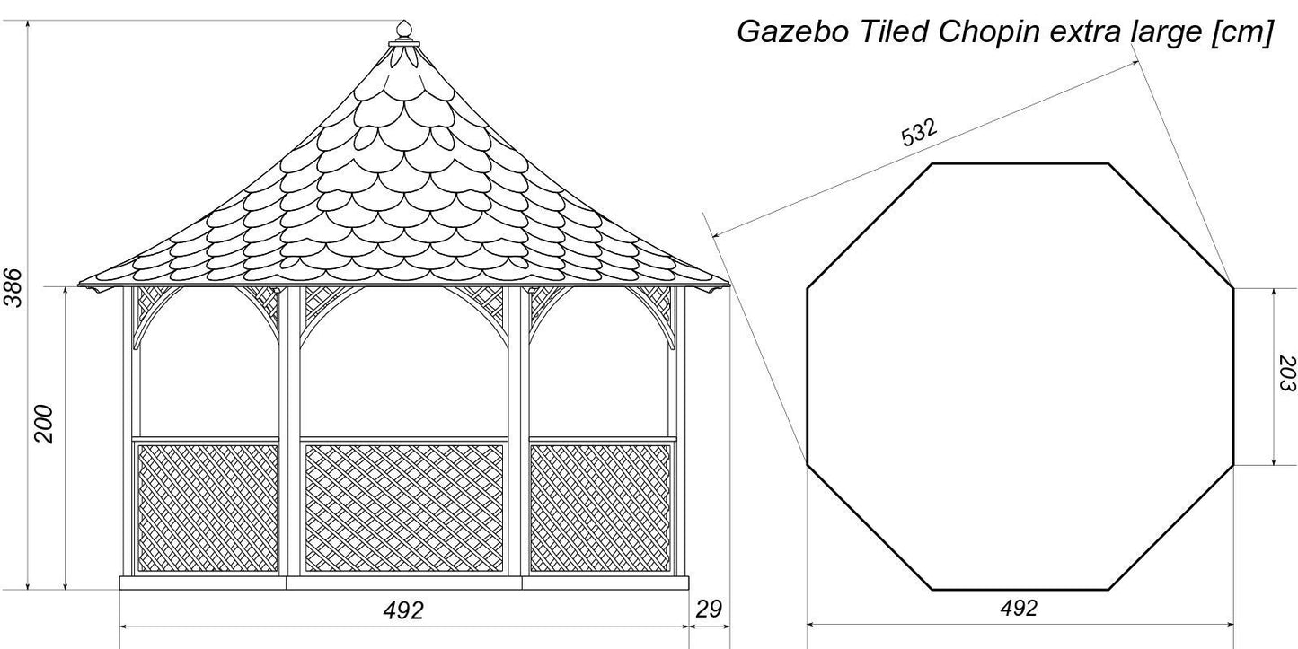 Gartenpavillon aus Holz Chemnitz