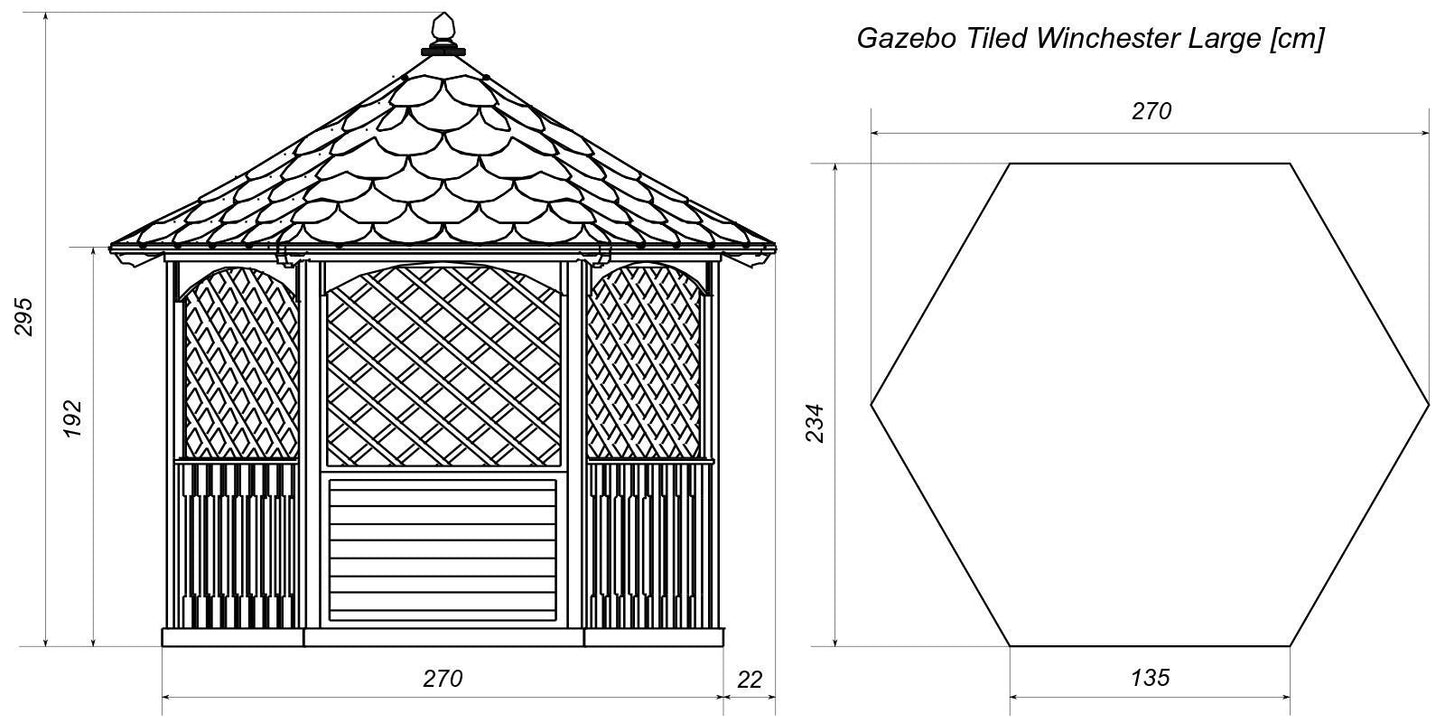 Gartenpavillon aus Holz Wiesbaden