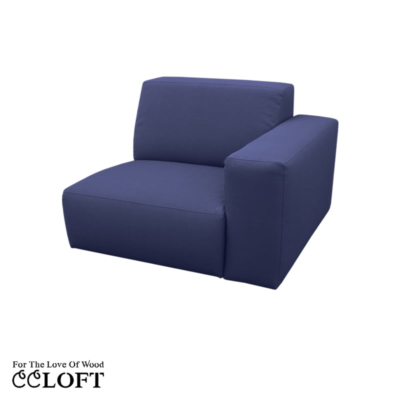 Modulares Outdoor-Möbelstück ELITE Element mit Armlehne – 100B