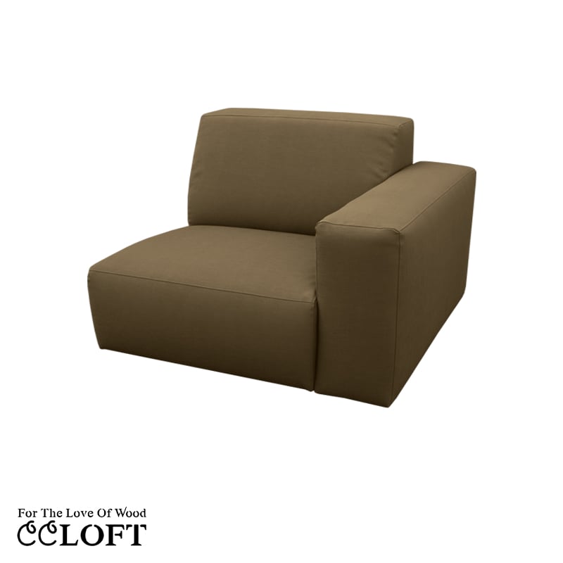 Modulares Outdoor-Möbelstück ELITE Element mit Armlehne – 100B