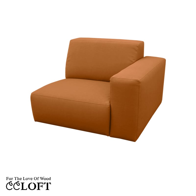 Modulares Outdoor-Möbelstück ELITE Element mit Armlehne – 100B