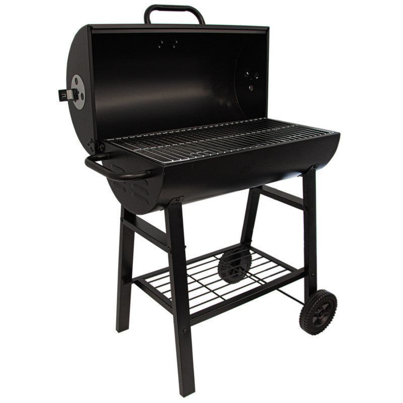 Holzkohle-Grill „Halbtonne“ mit Grillrost 59,5 × 29 cm