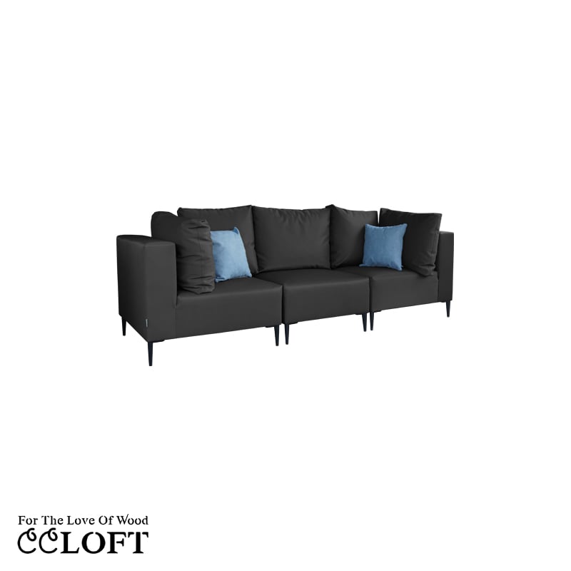 3 Sitzer Sofa A+1+A Gozo Modulare Wetterfest Gartenmöbel