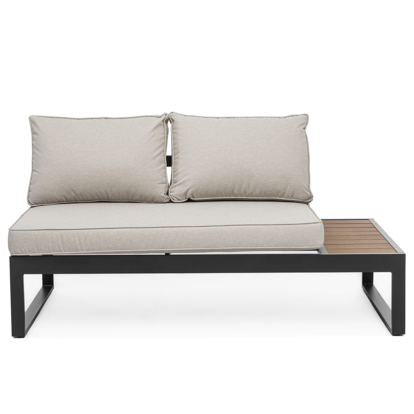 Gartenmöbel-Set Nicea graphit-beige - rechte Variante