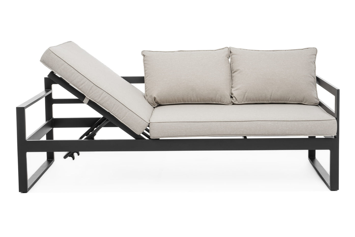 Gartenmöbel-Set Nicea graphit-beige - rechte Variante