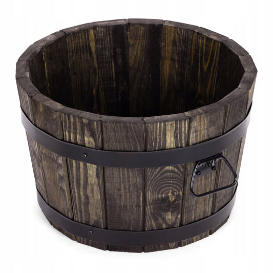 HOLZPFLANZKÜBEL 42XH26 NIEDRIG FARBE PALISANDER