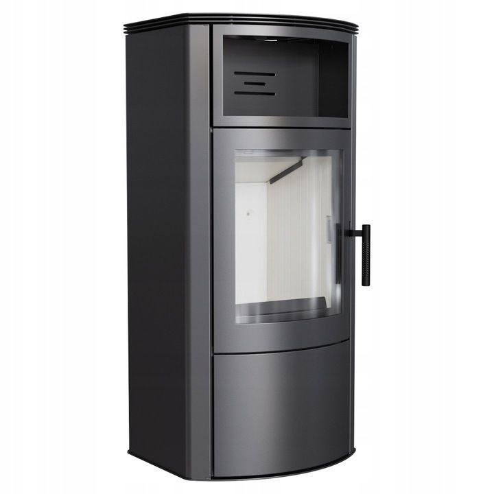 Kaminofen aus stahl KRATKI TITAN Ø 150 11 kW mit Türfeder