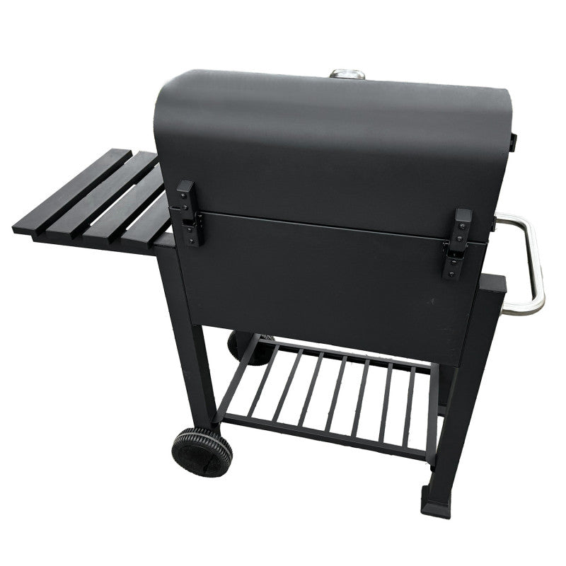 Holzkohlegrill 113,5 × 50 × 107 cm mit Gusseisenrost