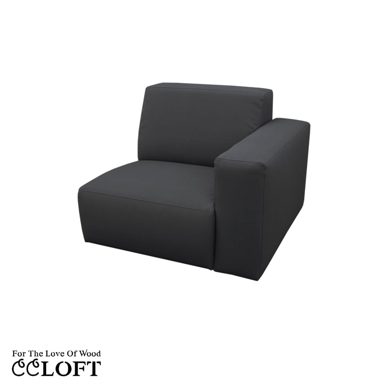 Modulares Outdoor-Möbelstück ELITE Element mit Armlehne – 80B