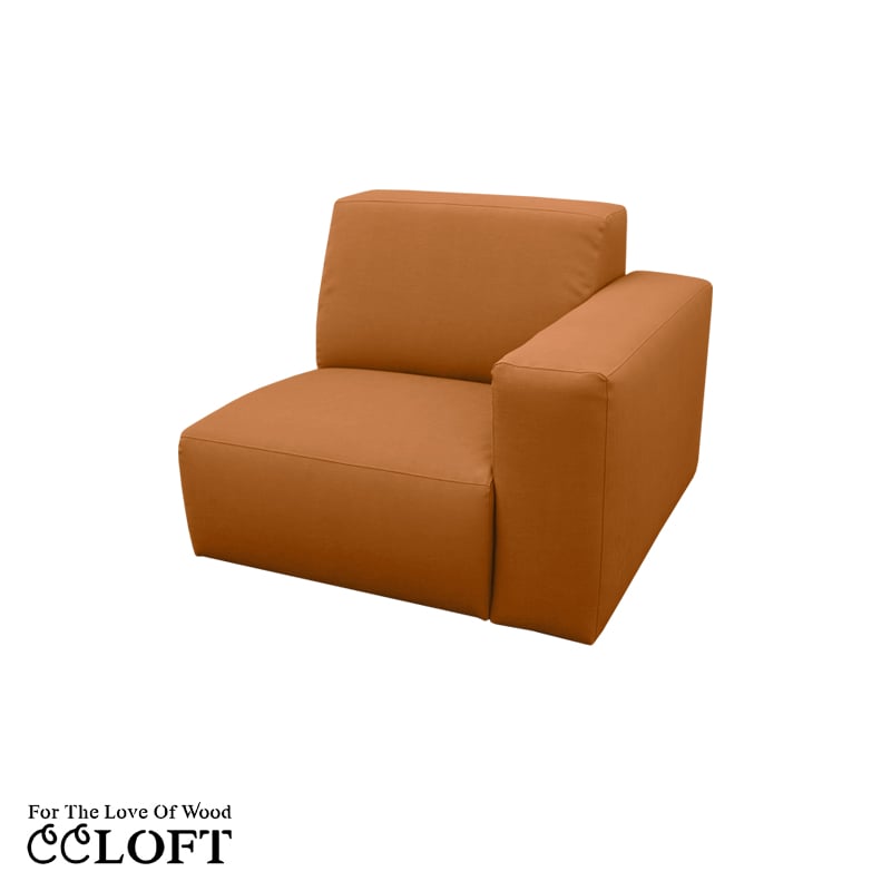 Modulares Outdoor-Möbelstück ELITE Element mit Armlehne – 80B