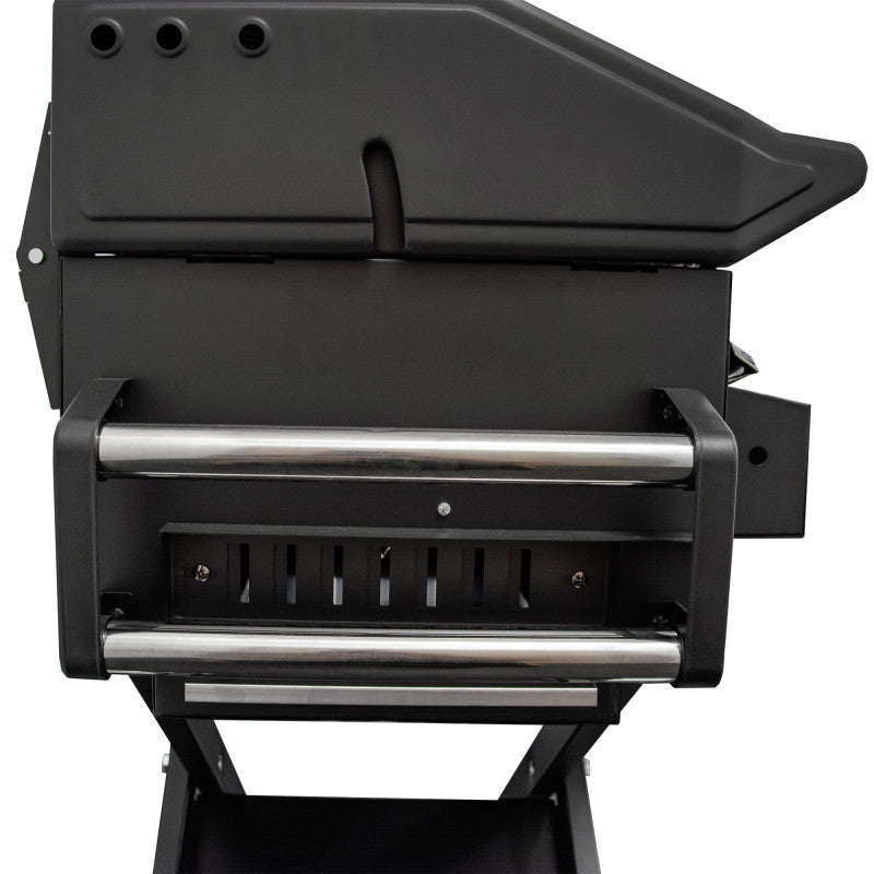 Großer Holzkohlengrill LUX 139 × 57 × 100 cm–Premium-Stahl mit Gusseisenrost