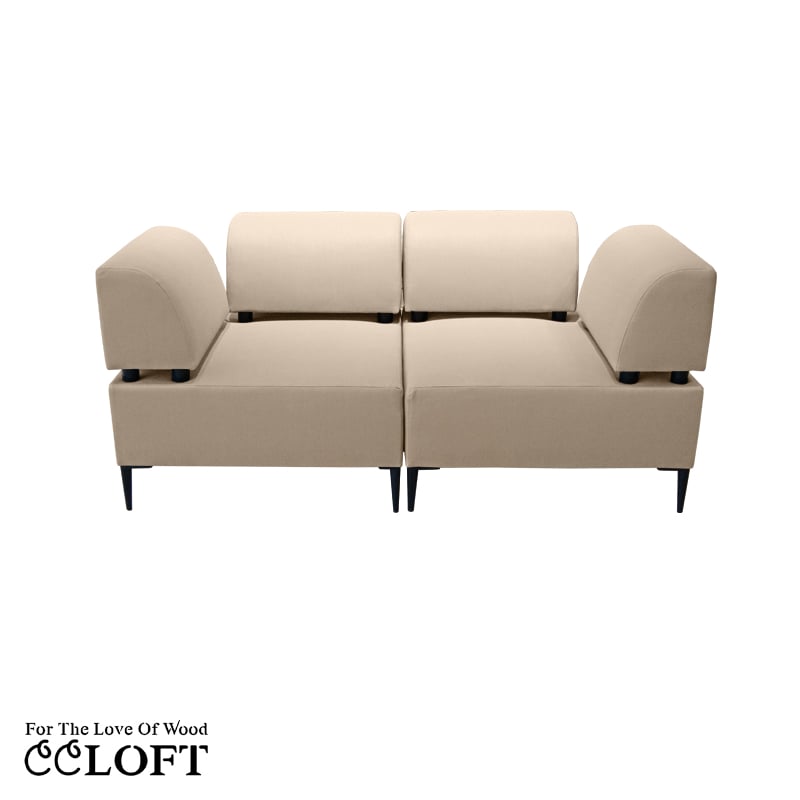 Modulares Outdoor PORTO Set A+A – 2-Sitzer Sofa