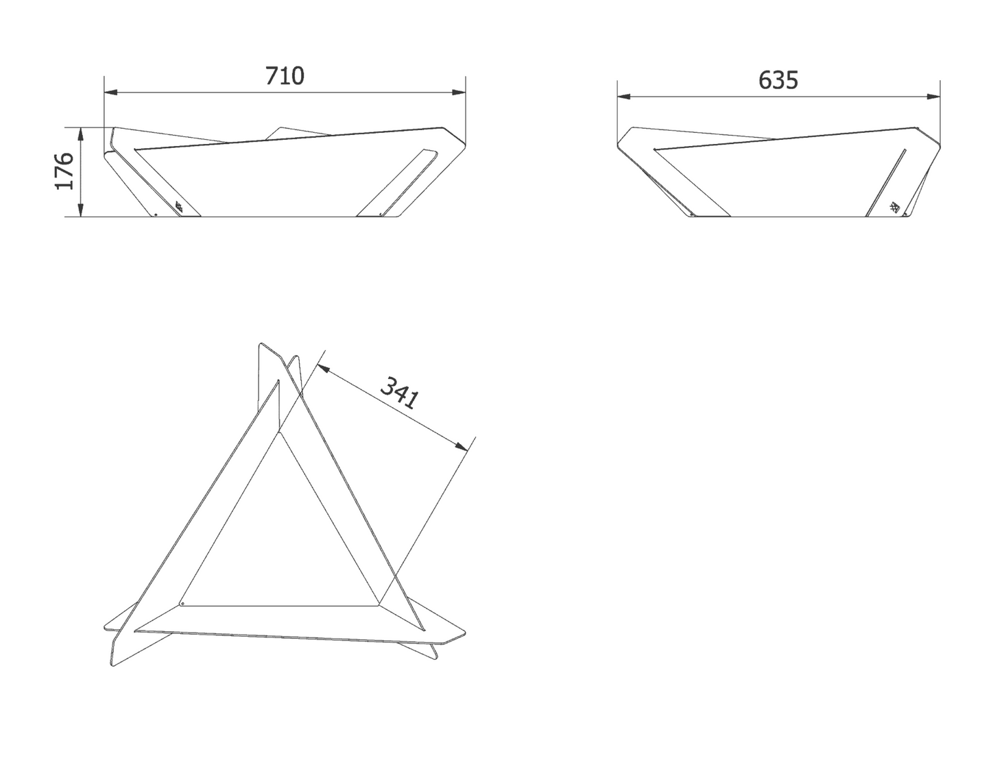 Feuerstelle Garten Triangle