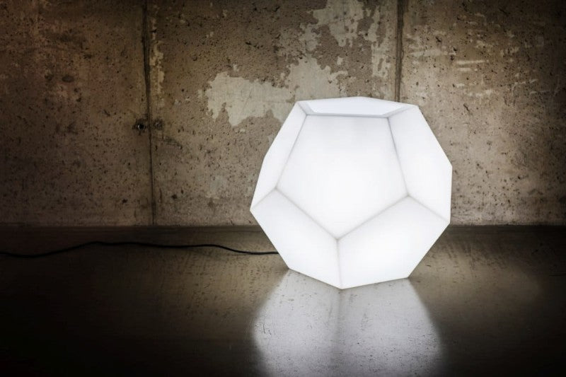 Beleuchteter moderner LED-Blumentopf Alma Light 53 cm – Kaltweiß 6000K