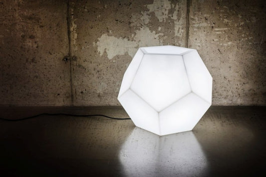 Beleuchteter moderner LED-Blumentopf Alma Light 53 cm – Kaltweiß 6000K