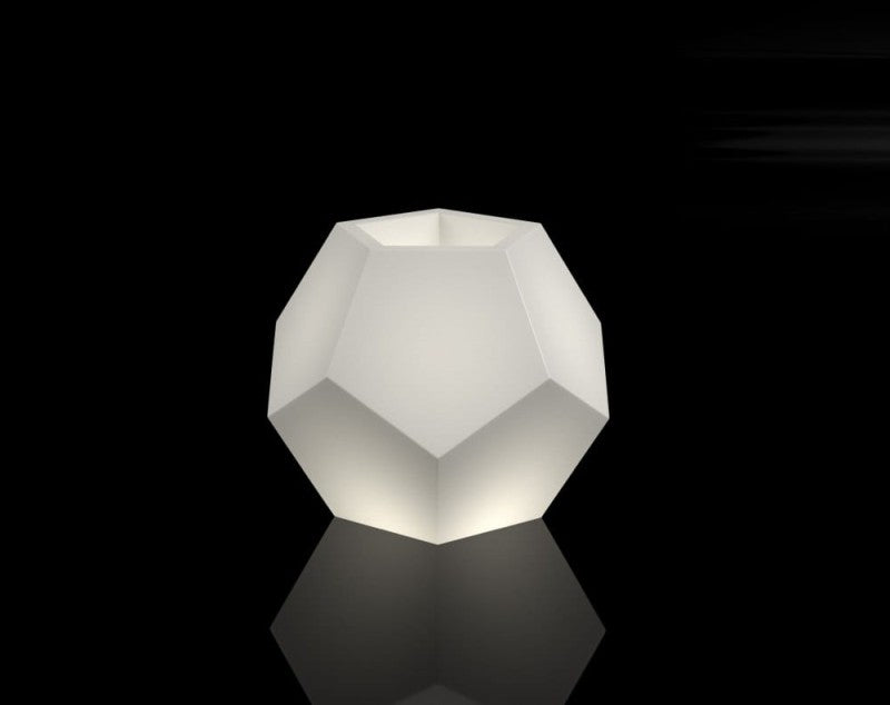 Beleuchteter moderner LED-Blumentopf Alma Light 53 cm – Kaltweiß 6000K