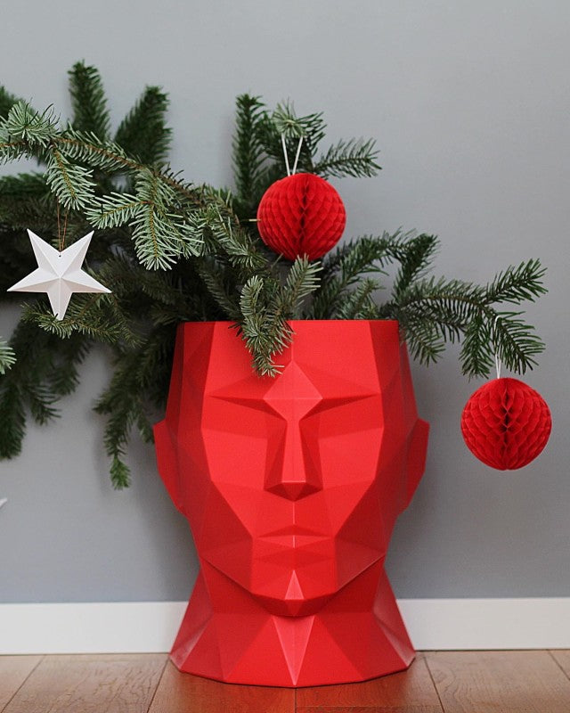 Design-Blumentopf Kopf Adonis 40 cm mit Innenboden