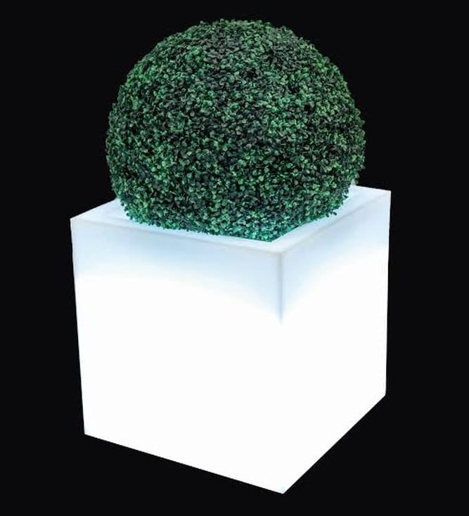 Beleuchteter quadratischer LED-Blumentopf Pixel Pot Light 50 cm – RGB + Fernbedienung