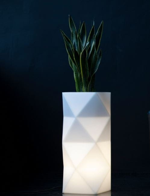 Beleuchtete LED-Design-Pflanzsäule Asti Light 78 cm – Neutralweiß 4000K