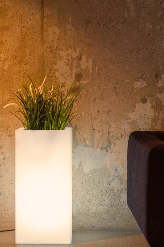 Beleuchteter hoher LED-Blumentopf Tower Pot Light 70 cm – Warmweiß 3000K
