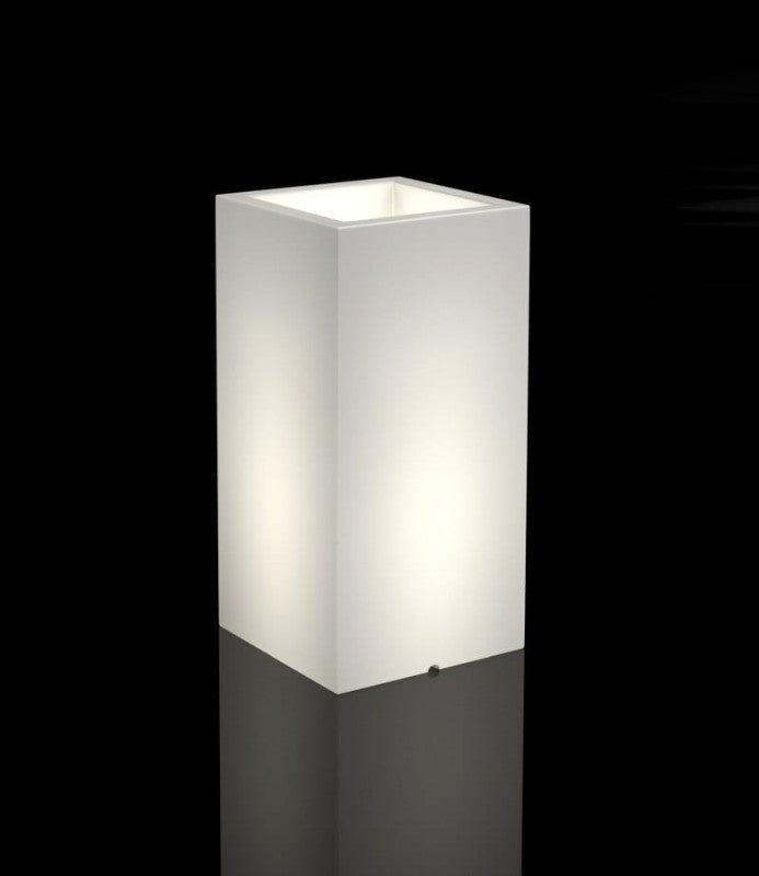 Beleuchteter hoher LED-Blumentopf Tower Pot Light 70 cm – Kaltweiß 6000K