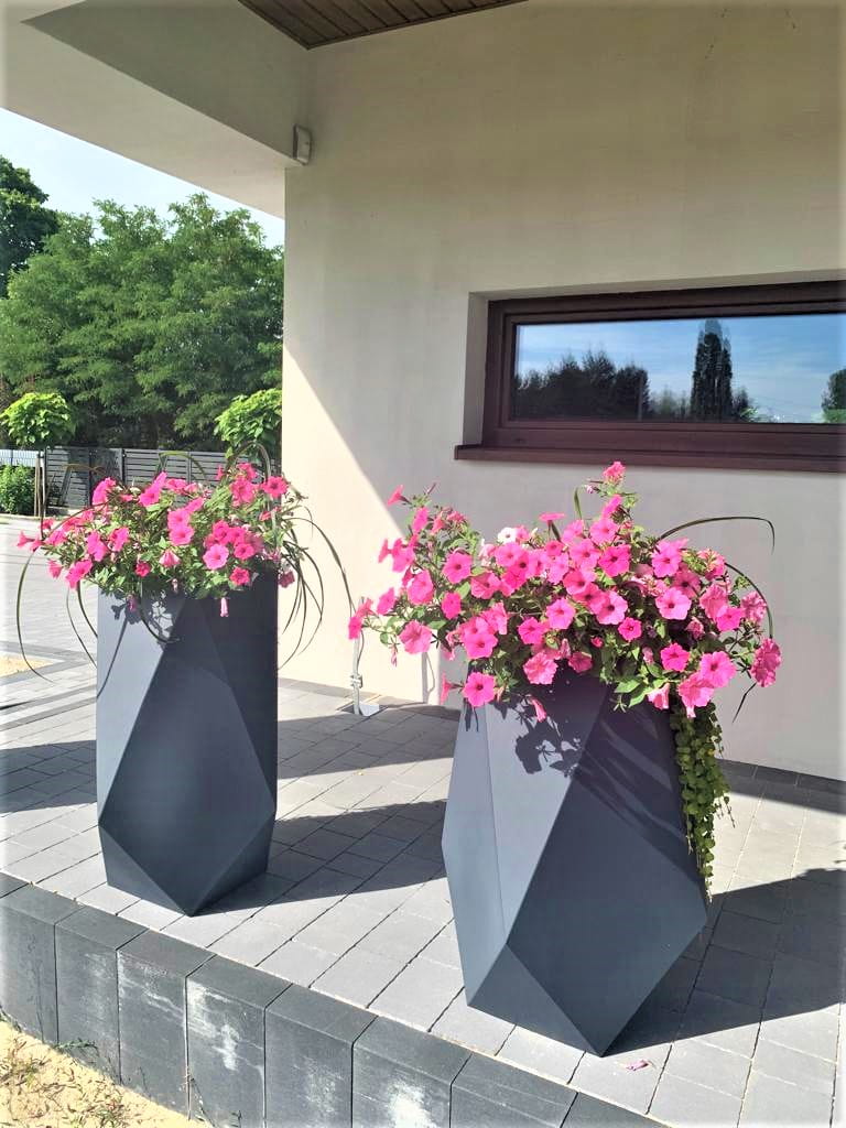 Blumentopf Volcano 80 cm mit Innenboden