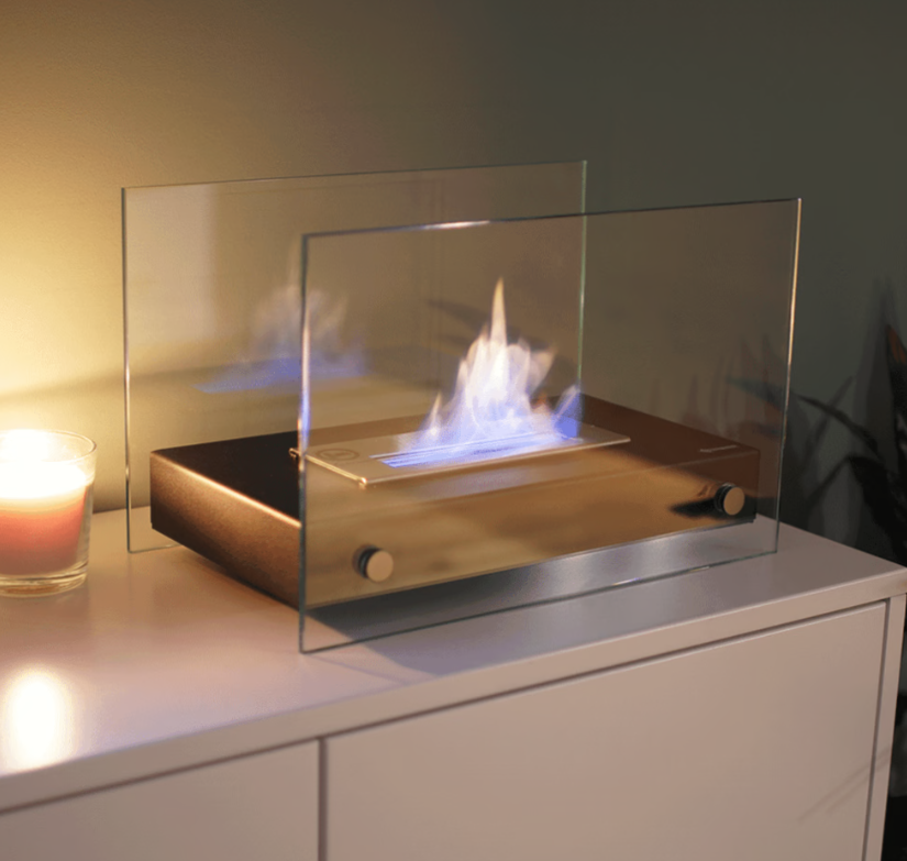 Tischkamin Bioethanol Hotel Mini weiß TÜV