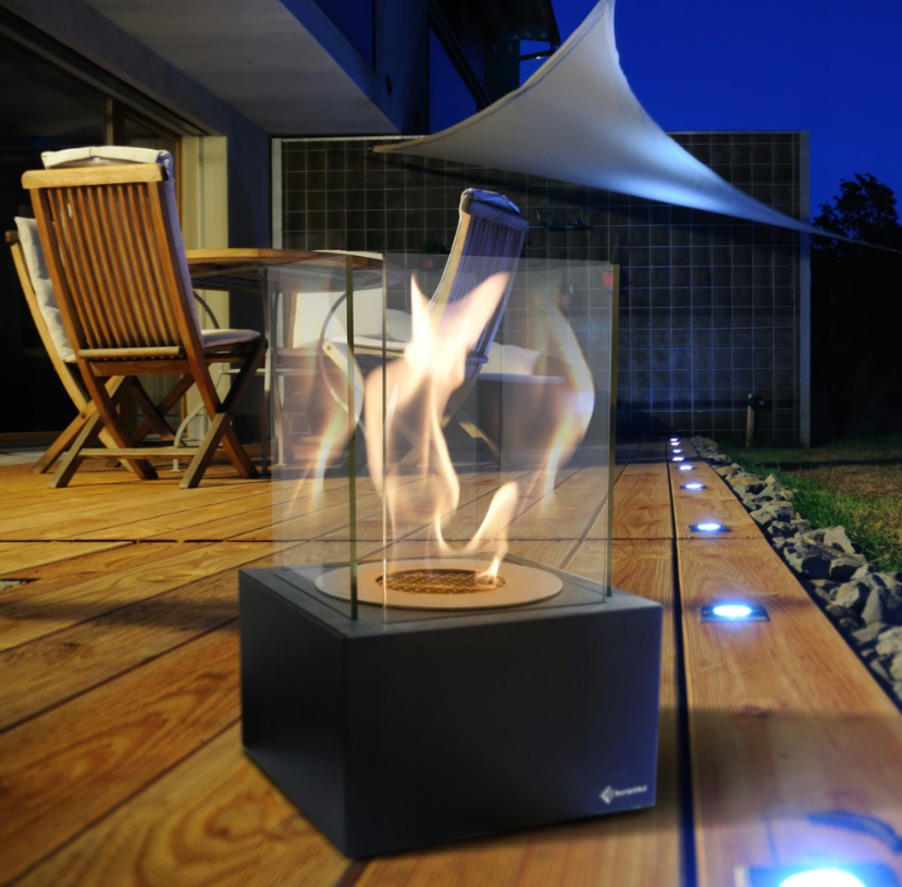 Tischkamin Bioethanol Tango 1 Deko Steine set