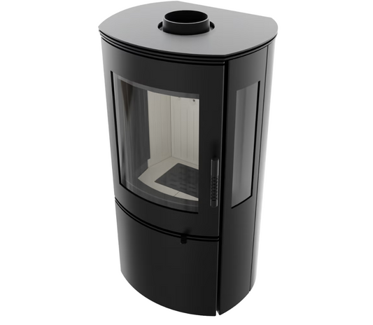 Kaminofen aus stahl KRATKI FALCON VIEW Ø 150 10 kW
