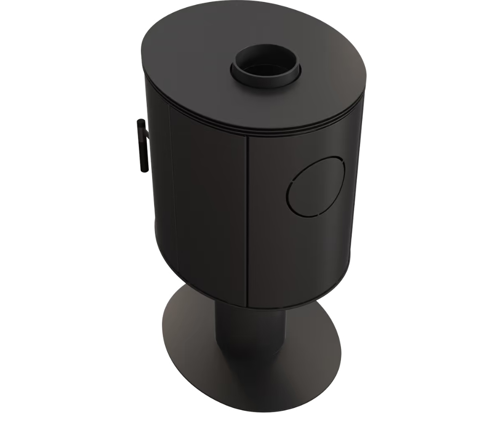 Kaminofen aus Stahl KRATKI ORBIT Ø 150 7 kW