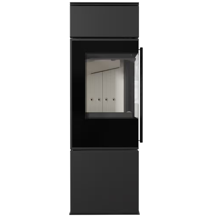Kaminofen aus Stahl Ren/S links Ø 150 7 kW