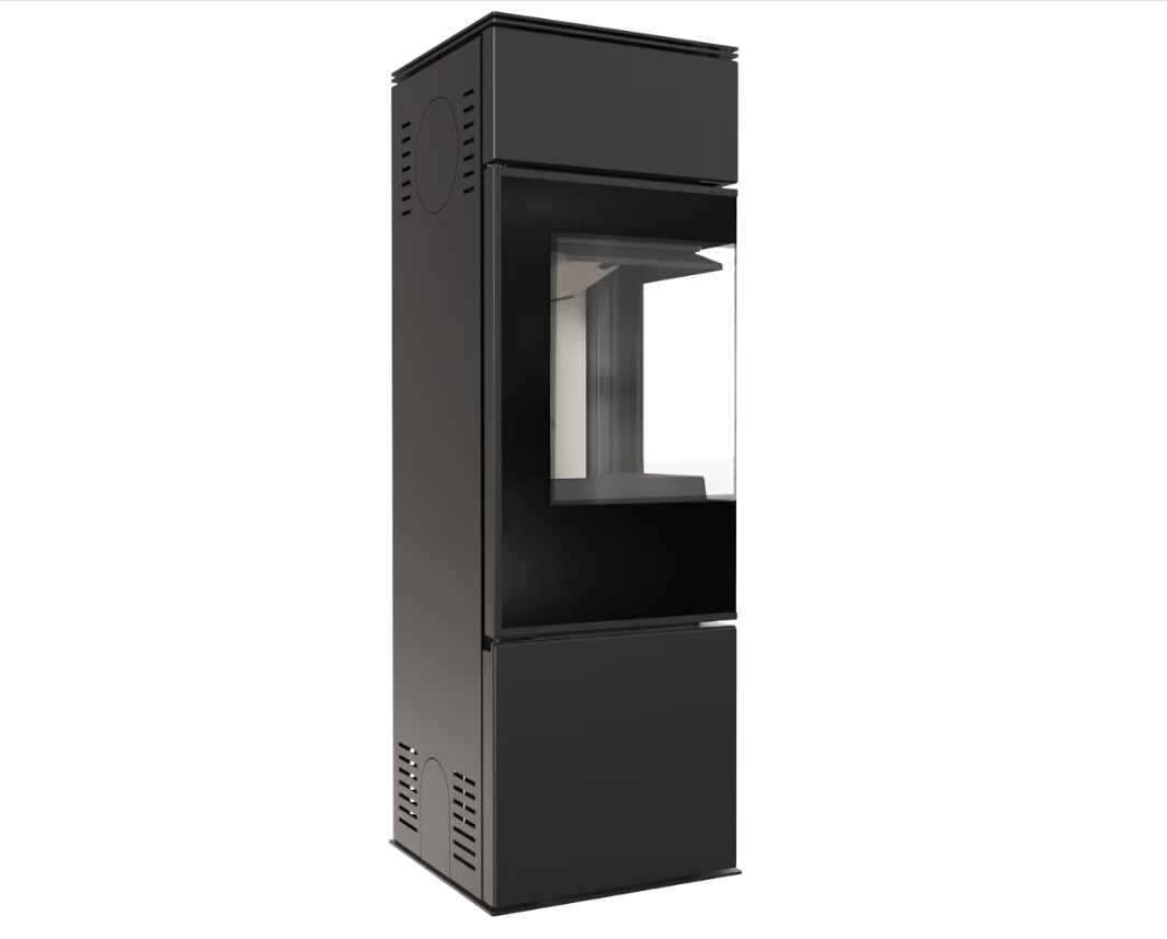 Kaminofen aus Stahl Ren/S links Ø 150 7 kW