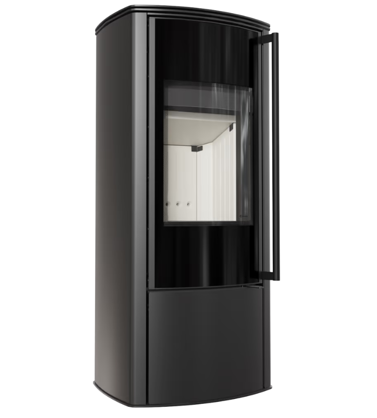 Freistehender Stahlofen Enyo R 5,5 kW Ø 100/150