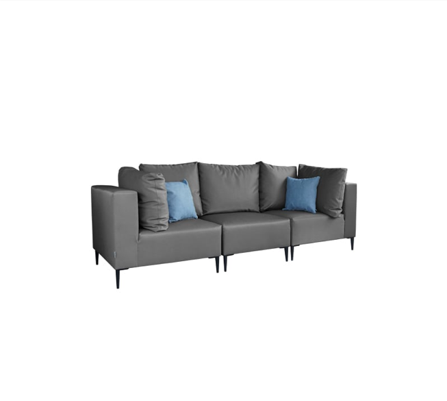 3 Sitzer Sofa A+1+A Gozo Modulare Wetterfest Gartenmöbel