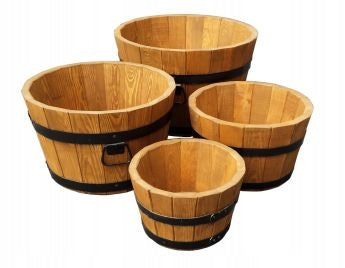 HOLZPFLANZKÜBEL 28XH17 NIEDRIG FARBE EICHE